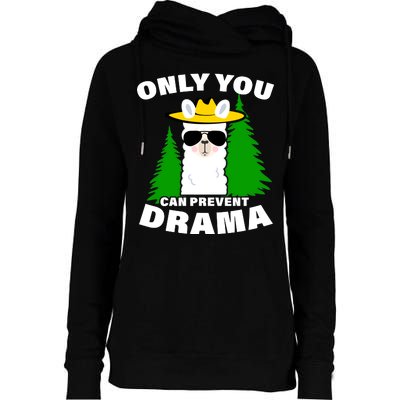 Only You Can Prevent Drama Womens Funnel Neck Pullover Hood