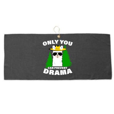 Only You Can Prevent Drama Large Microfiber Waffle Golf Towel