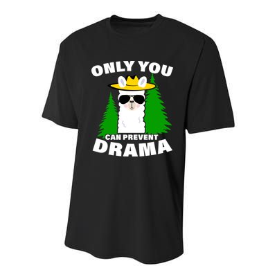 Only You Can Prevent Drama Youth Performance Sprint T-Shirt