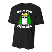 Only You Can Prevent Drama Youth Performance Sprint T-Shirt