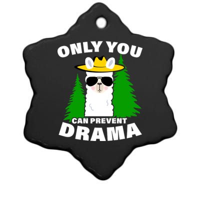 Only You Can Prevent Drama Ceramic Star Ornament