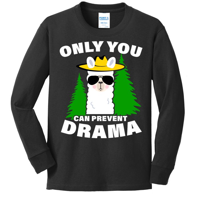 Only You Can Prevent Drama Kids Long Sleeve Shirt