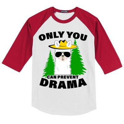 Only You Can Prevent Drama Kids Colorblock Raglan Jersey