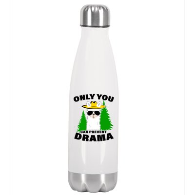 Only You Can Prevent Drama Stainless Steel Insulated Water Bottle