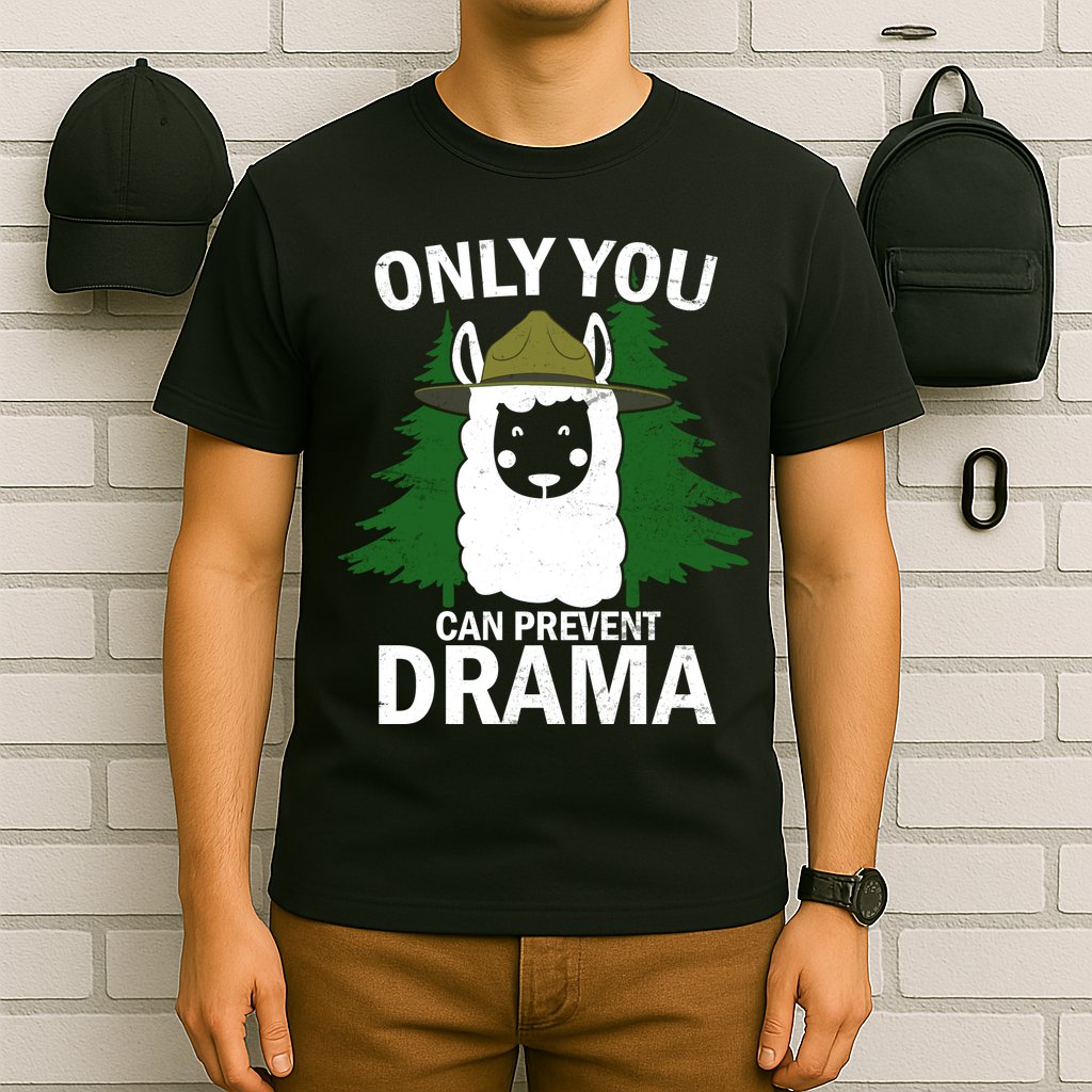 Only You Can Prevent Drama Funny LLama T-Shirt