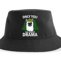Only You Can Prevent Drama Funny LLama Sustainable Bucket Hat