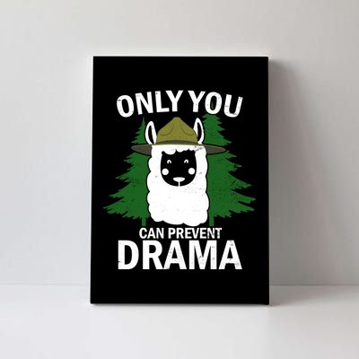 Only You Can Prevent Drama Funny LLama Canvas