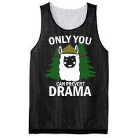 Only You Can Prevent Drama Funny LLama Mesh Reversible Basketball Jersey Tank