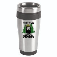Only You Can Prevent Drama Funny LLama 16oz Travel Tumbler