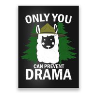 Only You Can Prevent Drama Funny LLama Poster