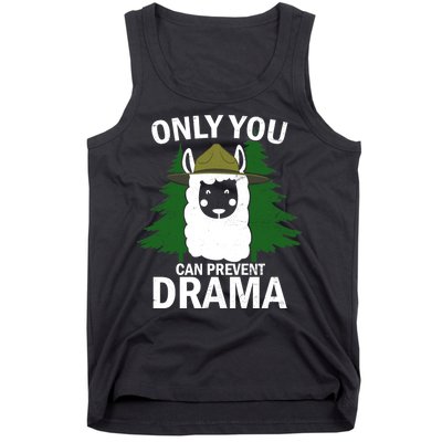 Only You Can Prevent Drama Funny LLama Tank Top