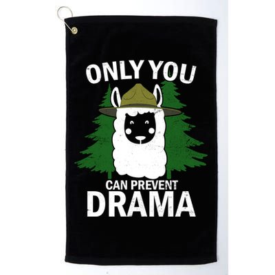 Only You Can Prevent Drama Funny LLama Golf Towel