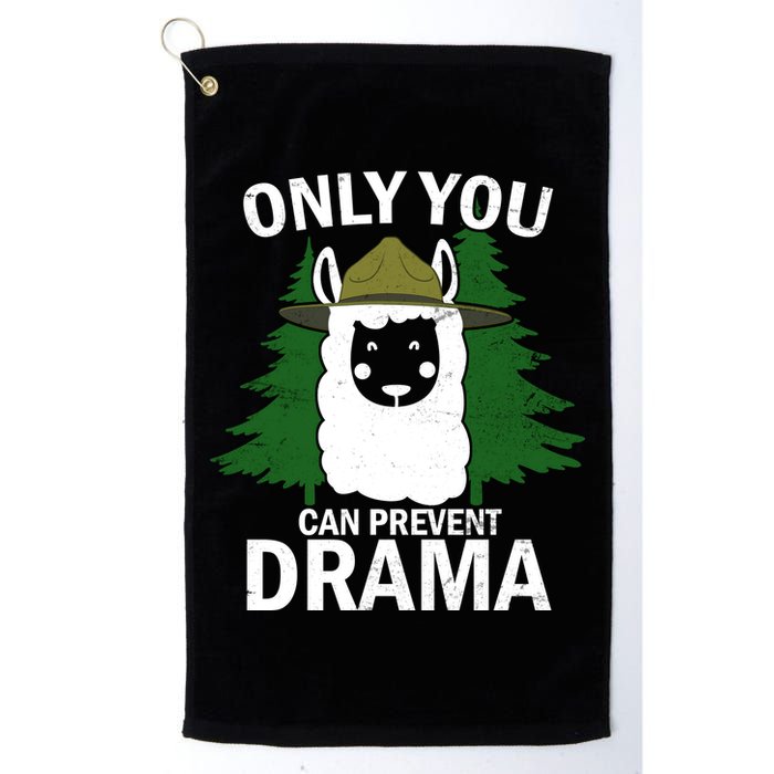 Only You Can Prevent Drama Funny LLama Golf Towel