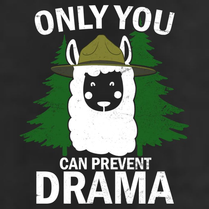 Only You Can Prevent Drama Funny LLama Golf Towel