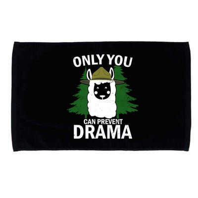 Only You Can Prevent Drama Funny LLama Microfiber Hand Towel