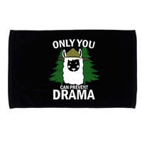 Only You Can Prevent Drama Funny LLama Microfiber Hand Towel