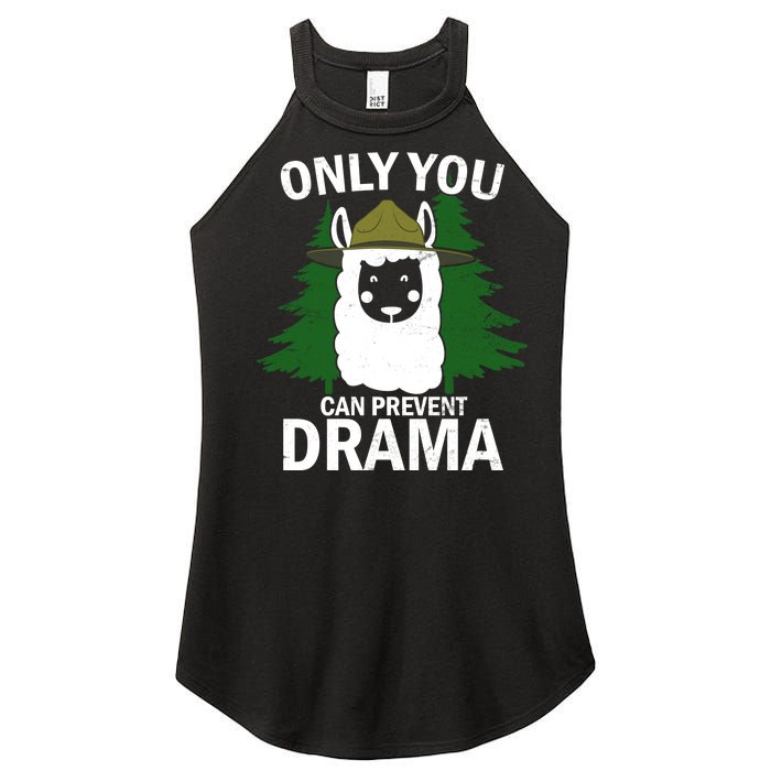 Only You Can Prevent Drama Funny LLama Women’s Perfect Tri Rocker Tank