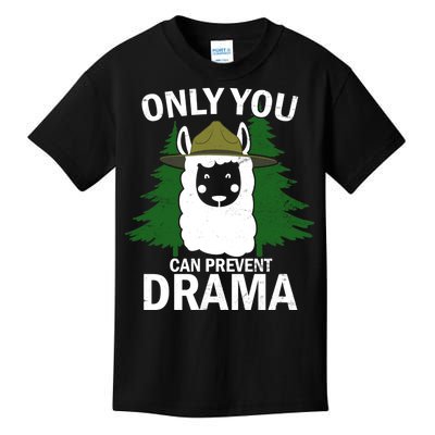 Only You Can Prevent Drama Funny LLama Kids T-Shirt