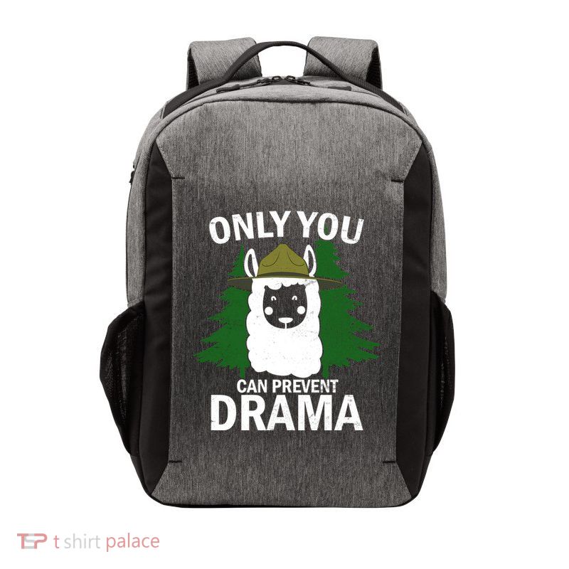 Only You Can Prevent Drama Funny LLama Vector Backpack
