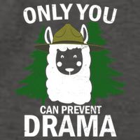 Only You Can Prevent Drama Funny LLama Vector Backpack
