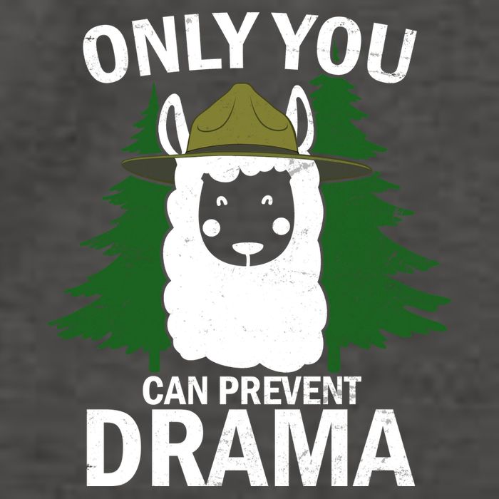 Only You Can Prevent Drama Funny LLama Vector Backpack