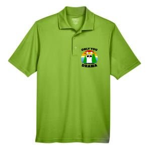 Only You Can Prevent Drama Llama Men's Origin Performance Pique Polo