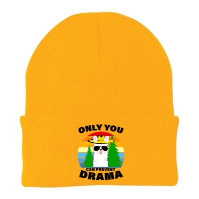 Only You Can Prevent Drama Llama Knit Cap Winter Beanie