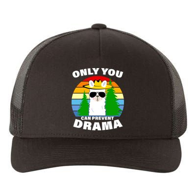 Only You Can Prevent Drama Llama Yupoong Adult 5-Panel Trucker Hat