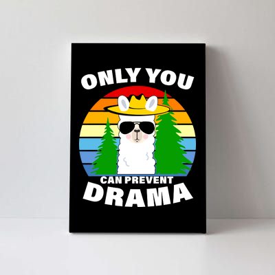 Only You Can Prevent Drama Llama Canvas