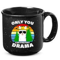 Only You Can Prevent Drama Llama 15oz Campfire Ceramic Mug