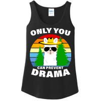 Only You Can Prevent Drama Llama Ladies Essential Tank