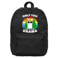 Only You Can Prevent Drama Llama 16 in Basic Backpack