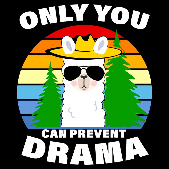 Only You Can Prevent Drama Llama 16 in Basic Backpack