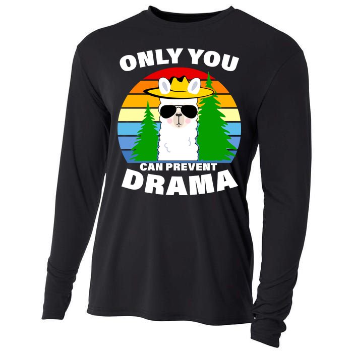 Only You Can Prevent Drama Llama Cooling Performance Long Sleeve Crew