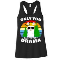 Only You Can Prevent Drama Llama Women's Racerback Tank