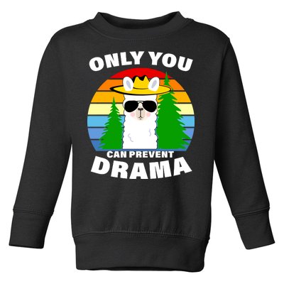 Only You Can Prevent Drama Llama Toddler Sweatshirt