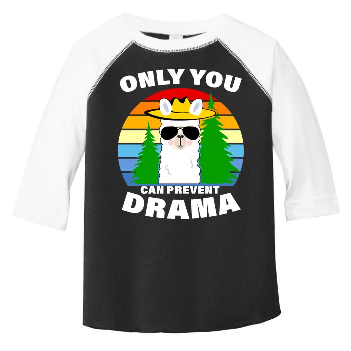 Only You Can Prevent Drama Llama Toddler Fine Jersey T-Shirt