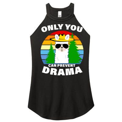 Only You Can Prevent Drama Llama Women's Perfect Tri Rocker Tank