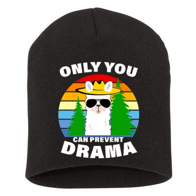 Only You Can Prevent Drama Llama Short Acrylic Beanie