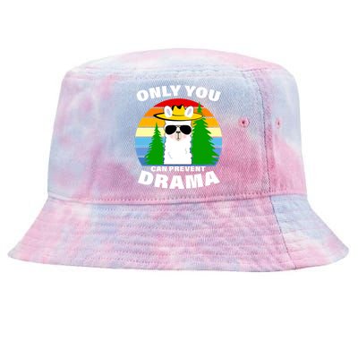 Only You Can Prevent Drama Llama Tie-Dyed Bucket Hat