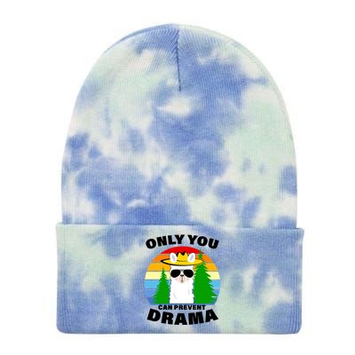 Only You Can Prevent Drama Llama Tie Dye 12in Knit Beanie