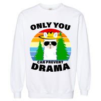 Only You Can Prevent Drama Llama Garment-Dyed Sweatshirt