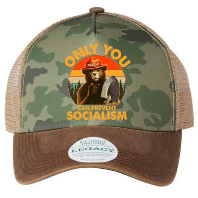 Only You Can Prevent Socialism Vintage Legacy Tie Dye Trucker Hat
