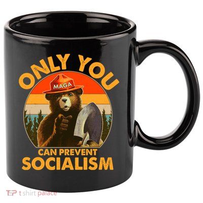 Only You Can Prevent Socialism Vintage 11oz C Handle Ceramic Mug
