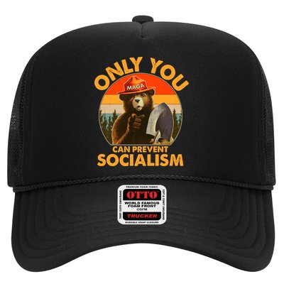 Only You Can Prevent Socialism Vintage Trucker Hat