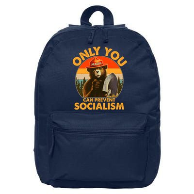 Only You Can Prevent Socialism Vintage 16 in Basic Backpack