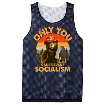 Only You Can Prevent Socialism Vintage Mesh Reversible Basketball Jersey Tank