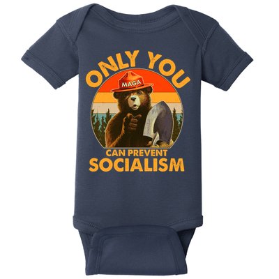 Only You Can Prevent Socialism Vintage Baby Bodysuit