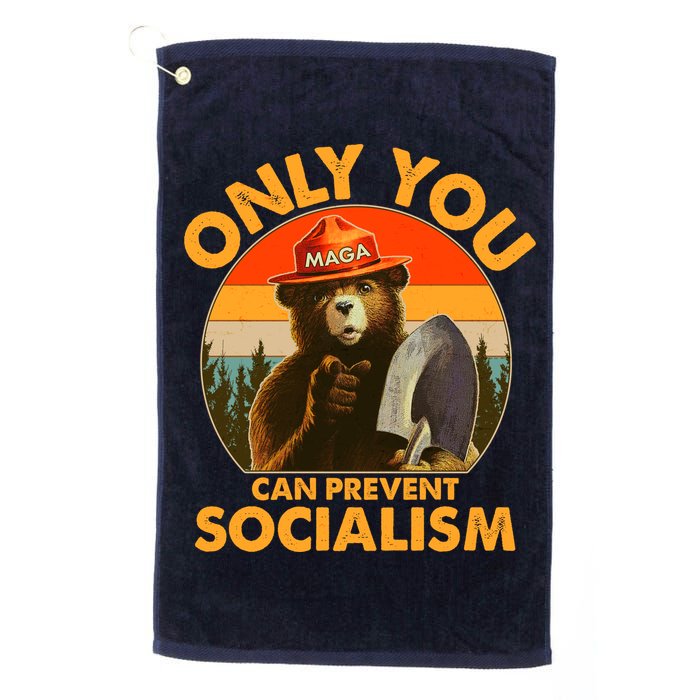 Only You Can Prevent Socialism Vintage Golf Towel