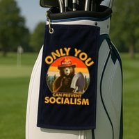 Only You Can Prevent Socialism Vintage Golf Towel